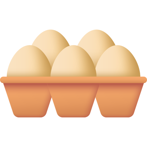eieren 3D Color icoon