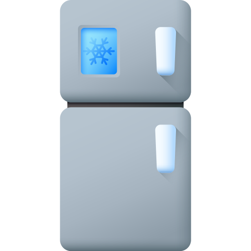 refrigerador 3D Color icono
