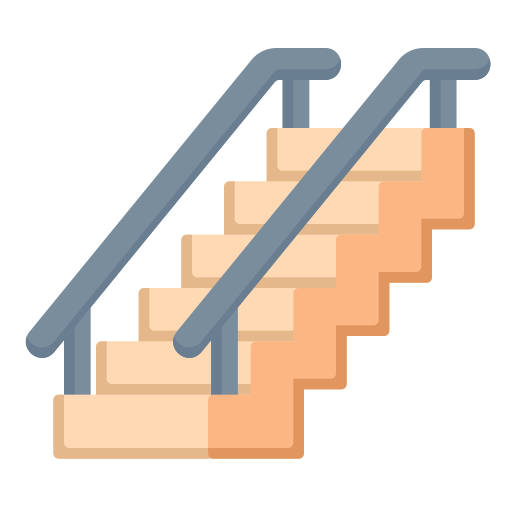 Stairs Generic color fill icon