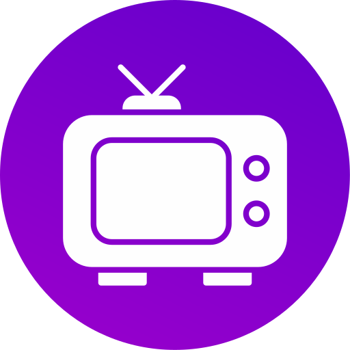 telewizja Generic gradient fill ikona