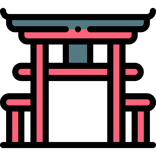 torii-tor Detailed Rounded Lineal color icon