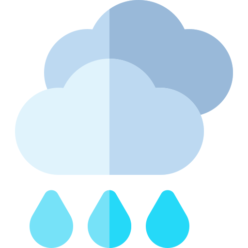 Дождливый Basic Rounded Flat иконка