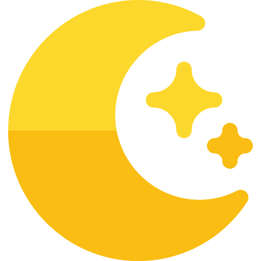 Night Basic Rounded Flat icon