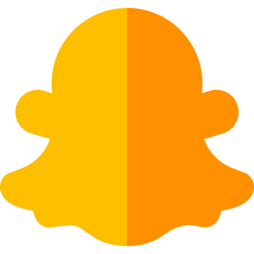 snapchat Basic Rounded Flat ikona