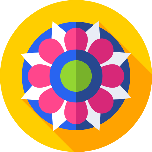 rangoli Flat Circular Flat ikona