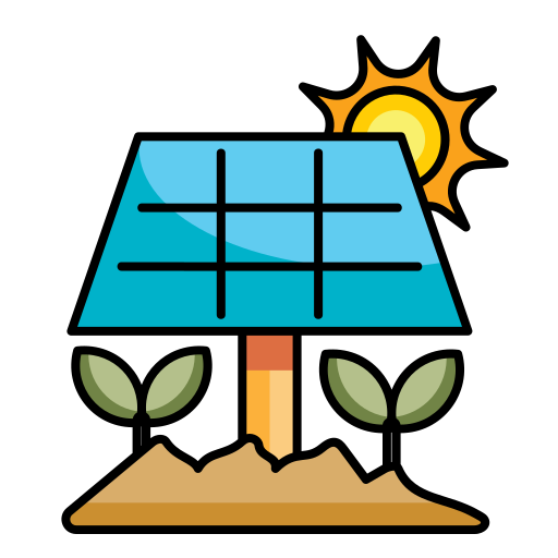 panel słoneczny Generic color lineal-color ikona