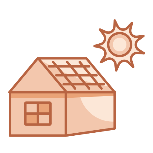 dach słoneczny Generic color lineal-color ikona
