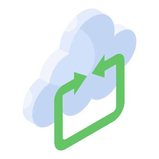 Cloud sync Generic color fill icon
