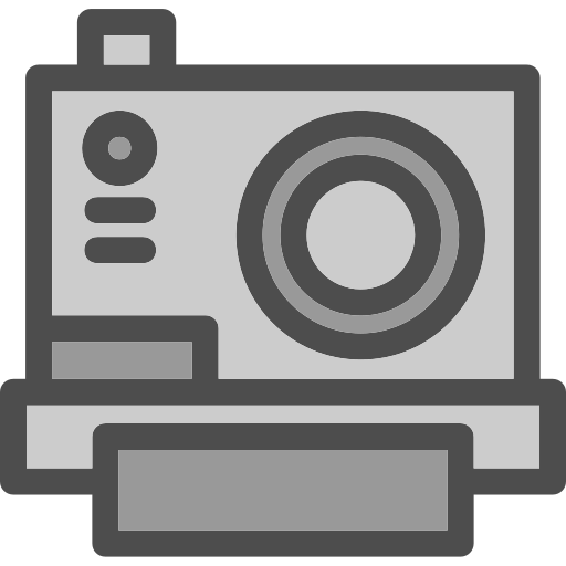 fotocamera istantanea Generic color lineal-color icona