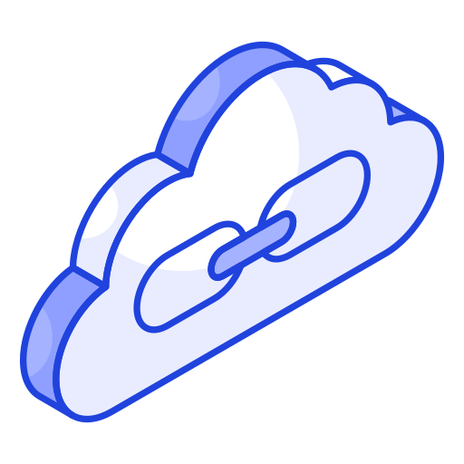 Cloud link Generic color lineal-color icon