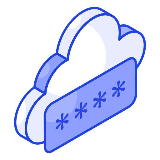 Cloud password Generic color lineal-color icon