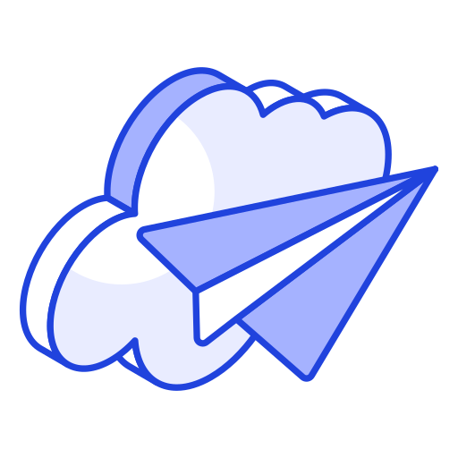 Paper airplane Generic color lineal-color icon