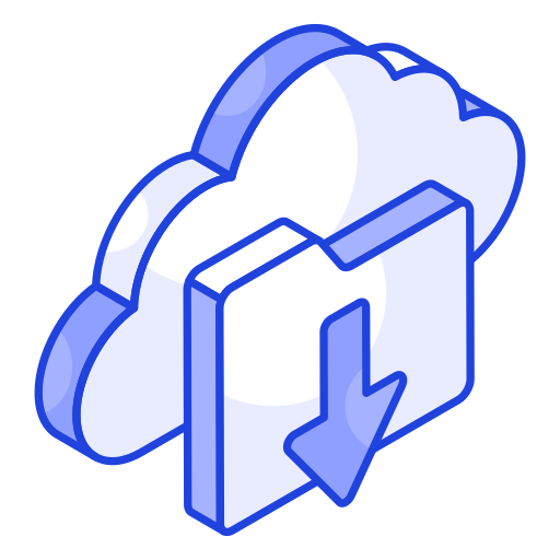 Cloud download Generic color lineal-color icon