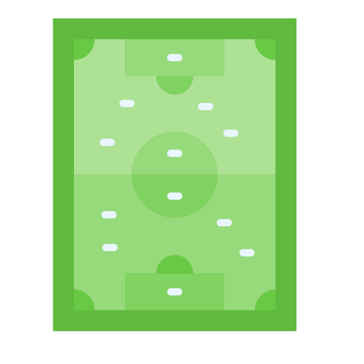 campo de fútbol Generic color fill icono
