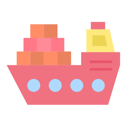 barco de carga Generic color fill icono