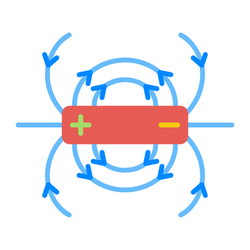 Magnetic field Generic color fill icon