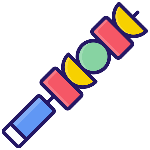 brocheta Generic color lineal-color icono