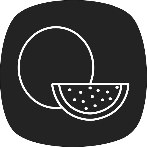 Watermelon Generic black fill icon