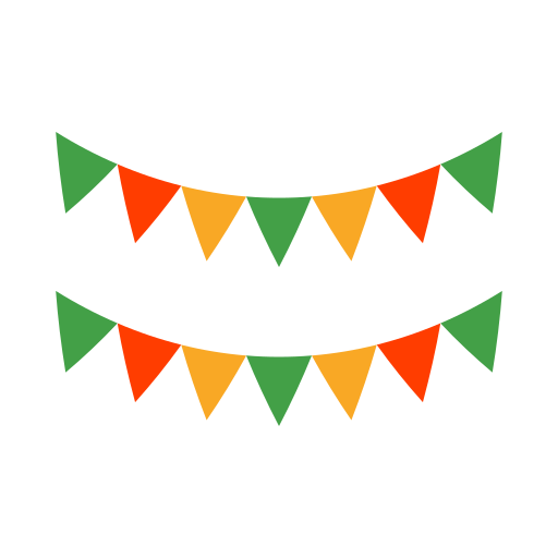 Bunting Generic color fill icon