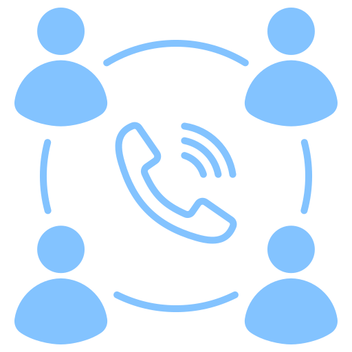 Conference call Generic color fill icon