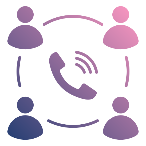 Conference call Generic gradient fill icon