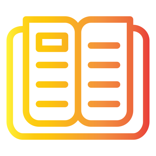 책 공개 시험 Generic gradient outline icon