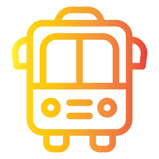 Ônibus escolar Generic gradient outline Ícone