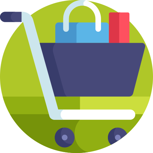 Shopping cart Detailed Flat Circular Flat icon