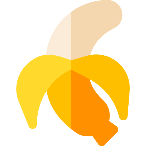 Banana Basic Rounded Flat Ícone