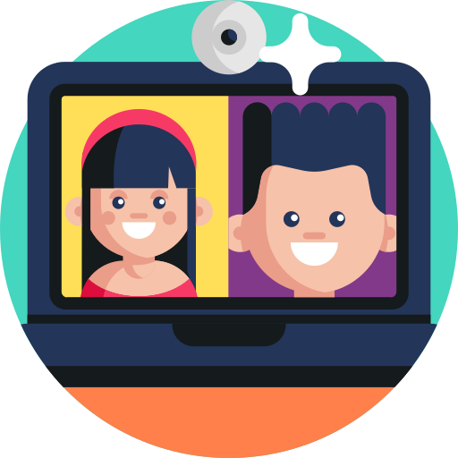 videokonferenz Detailed Flat Circular Flat icon