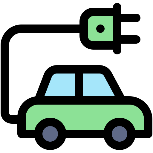 elektrische auto Generic color lineal-color icoon