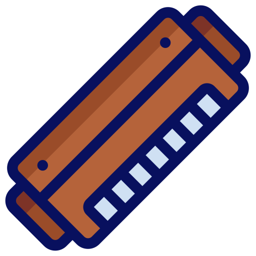 harmónica Generic color lineal-color icono