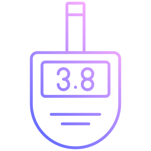 Blood sugar monitor Generic gradient outline icon