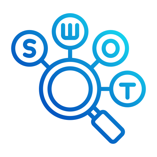 analiza swot Generic gradient outline ikona