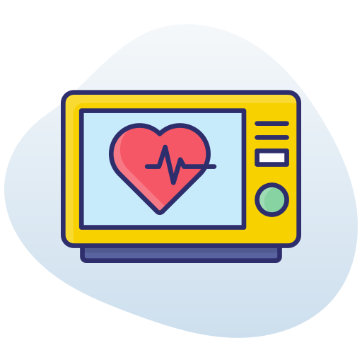 monitor della frequenza cardiaca Generic color lineal-color icona