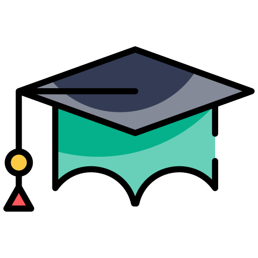 czapka dyplomowa Generic color lineal-color ikona