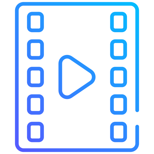 フィルムストリップ Generic gradient outline icon