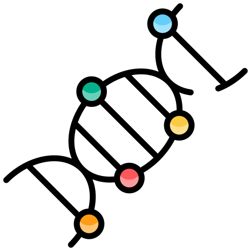 hélice d'adn Generic color lineal-color Icône
