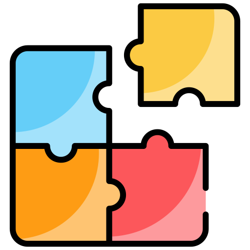 kawałki puzzli Generic color lineal-color ikona
