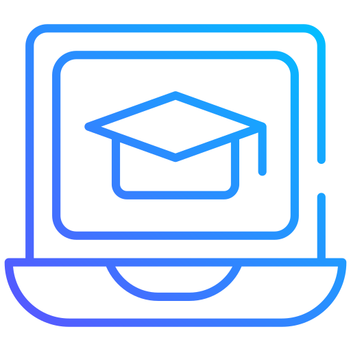 gorro de graduación Generic gradient outline icono