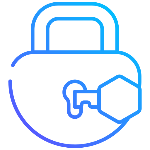 Lock and key Generic gradient outline icon