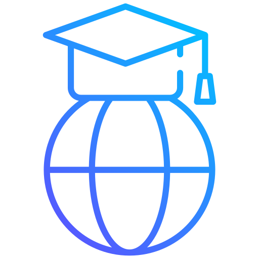 Globe education Generic gradient outline icon
