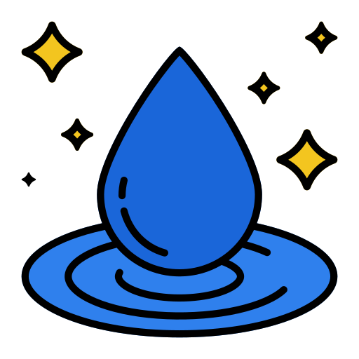 깨끗한 물 Generic color lineal-color icon
