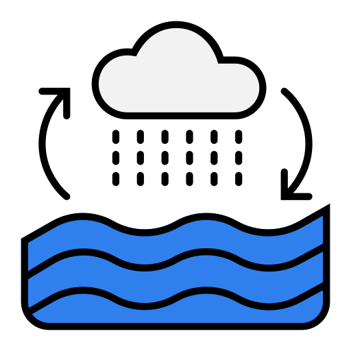물 순환 Generic color lineal-color icon