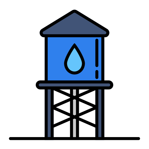 Водяная башня Generic color lineal-color иконка
