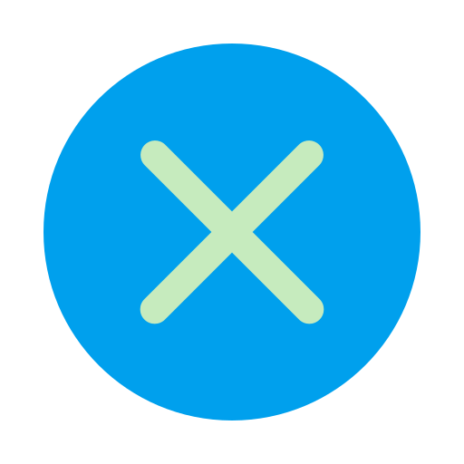 Close button Generic color fill icon