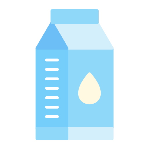 Milk carton Generic color fill icon