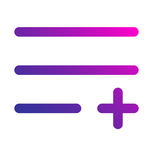 toevoegen aan afspeellijst Generic gradient outline icoon