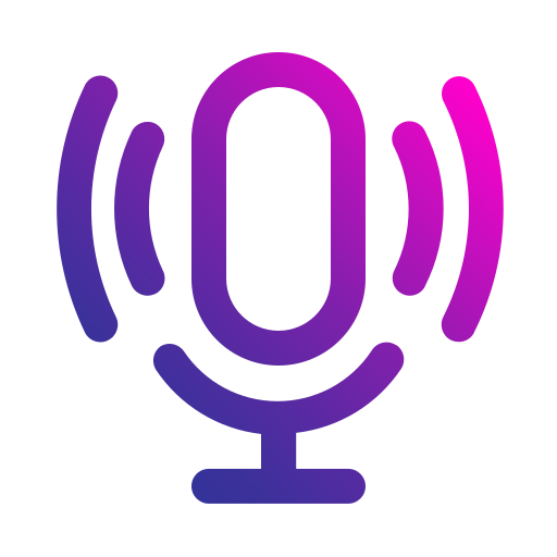 podcast Generic gradient outline icoon