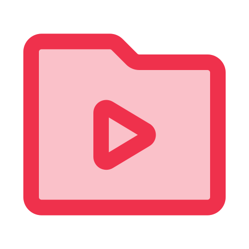 비디오 폴더 Generic color lineal-color icon